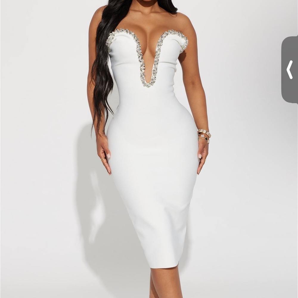 Fashion Nova Midi Tube Dress